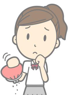 Cartoon poor girl