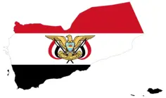 Yemen map flag