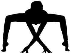 Male doing yoga