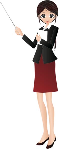 Female instructor illustration