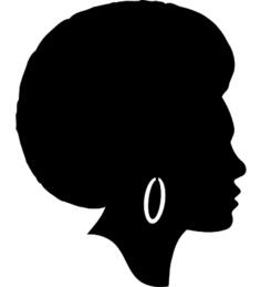 African American female silhouette