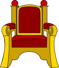 Outlined throne