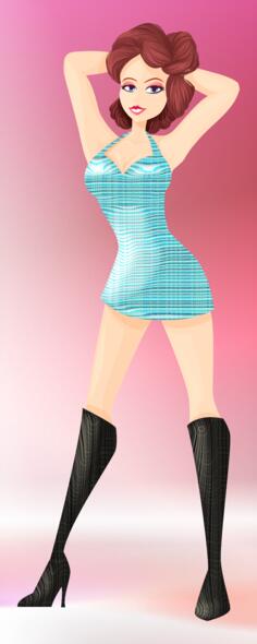 Posing model