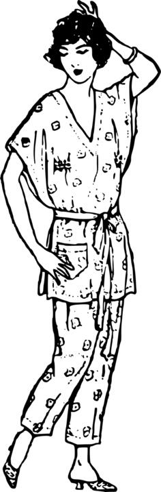 Pajama lady