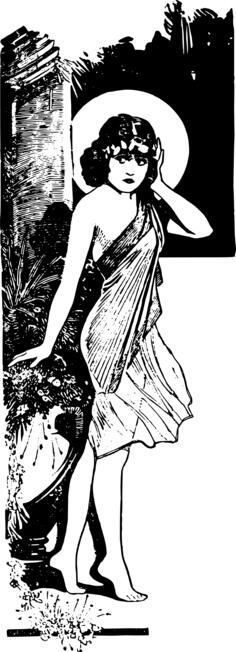 Sexy retro Lady Standing