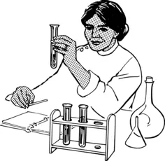 Test tube lady