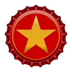Red bottle cap