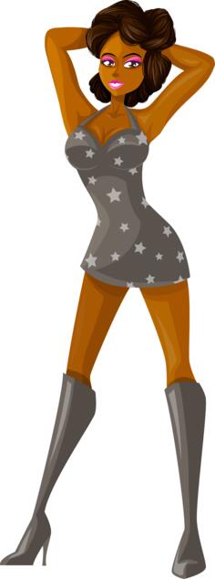 Stripper in a pose