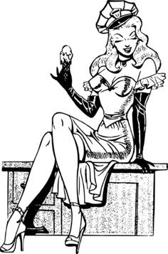 Lady with ice cream
