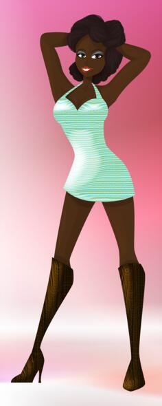 African exotic dancer
