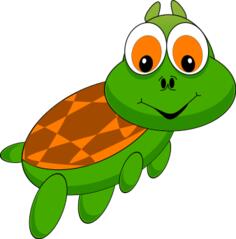 Cartoon sea turtle