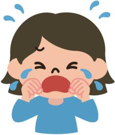 Crying lady vector image