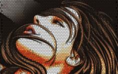 Beautiful woman art