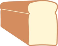 Bread loaf vector image