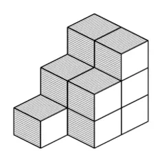 Isometric cubes vector image