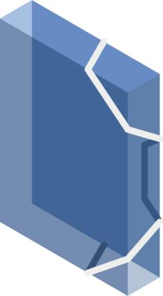 Empty isometric folder