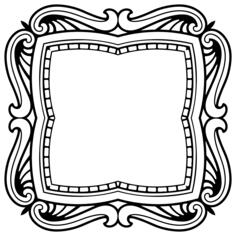 Vintage style frame vector illustration