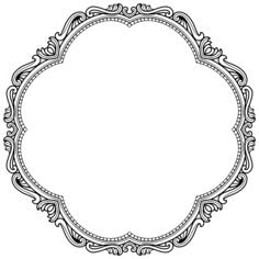 Detailed vintage frame