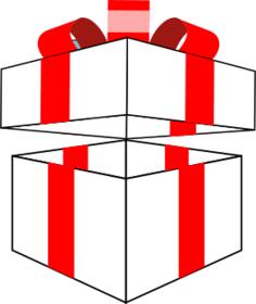 Opened gift box