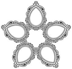 Flowery frame iamge