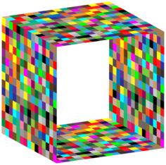 Multicolored box
