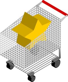 Shopping cart with star