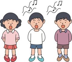 Children singing image