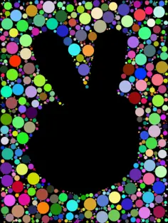 Prismatic peace sign