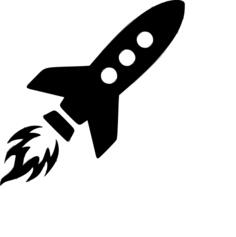 Rocket on fire