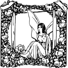 Fairy in flowers