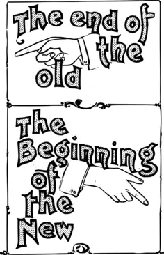 ''The end of The old'' poster