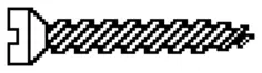 Black and white screw