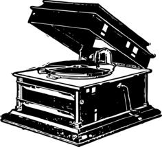 Old record player