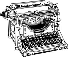 Simple old typewriter