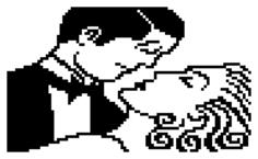 Pixel romantic couple