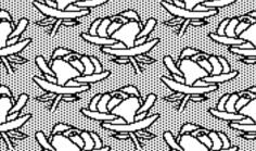 Retro pattern with roses
