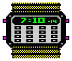 Digital watch vector image