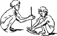 Aborigine fire starting