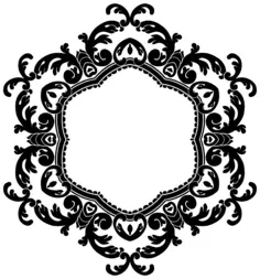 Vintage flower frame