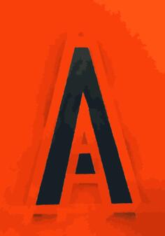 Red "A" poster