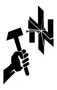 Destroy fascism symbol