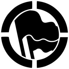 Flag vector silhouette