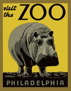 Philadelphia's zoo poster