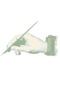 Vintage hand and ink pen