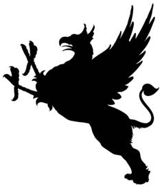 Vintage griffin silhouette