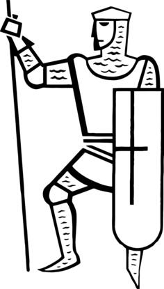 Stylised knight