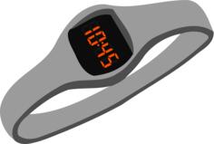 Digital hand watch
