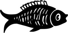 Fish black icon