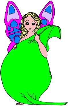 Fairy with leaf