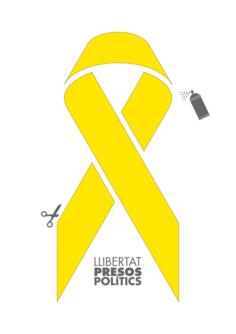 Yellow ribbon stencil